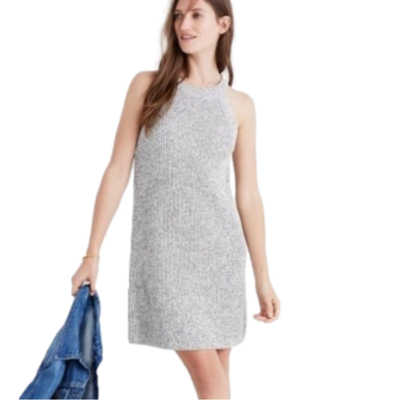 Madewell Dresses & Skirts - NEW - Madewell Valley halter sweater dress cotton knit XS